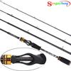 Spinning Fishing Rod 1.8M-2.4M Portable Carbon Fiber Fishing Pole Freshwater Saltwater Casting Pole