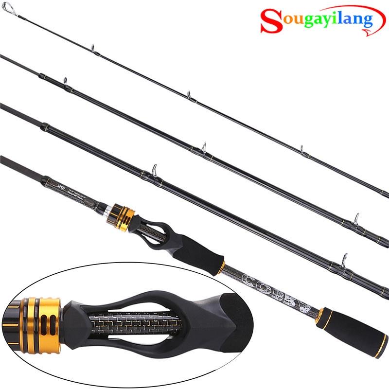 Spinning Fishing Rod 1.8M-2.4M Portable Carbon Fiber Fishing Pole Freshwater Saltwater Casting Pole