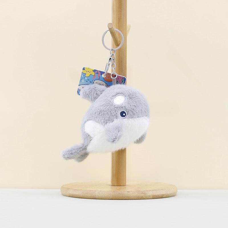 Очаровательные плюшевые брелоки в виде кита и тюленя, мягкие игрушки-животные