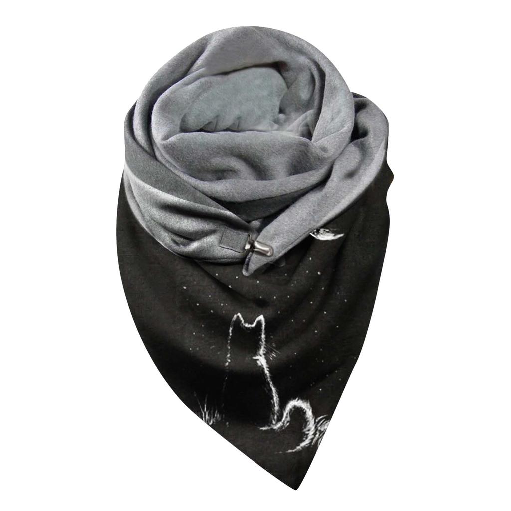 Женская серия Шарф с принтом Модный многоцелевой шарф-шаль