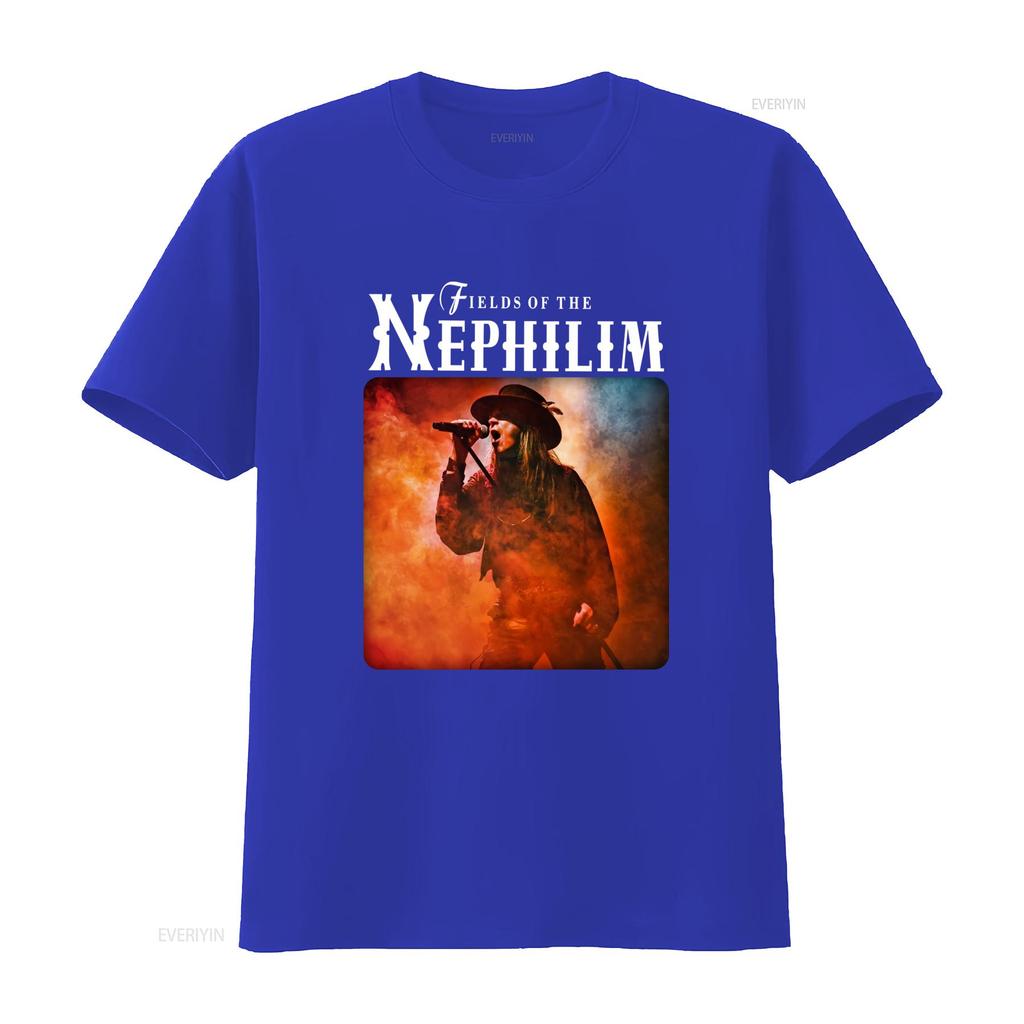 Fields Of Nephilim Rock Band T Shirt For Unisex And Unisex Gothic Style With Concert Print Vintage Washed Streetwear Homme Stylish