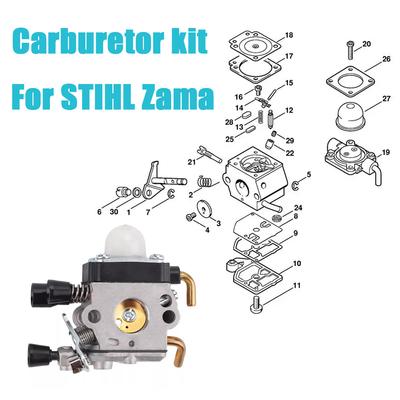 Комплект карбюратора для Stihl FS55R FS55RC KM55 HL45 KM55R FS38 FS75 FS45C Триммер для травы Мотокоса с воздушным фильтром Линия Прокладка Карбюратор