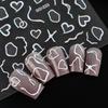 1PCS Laser Love Nail Stickers