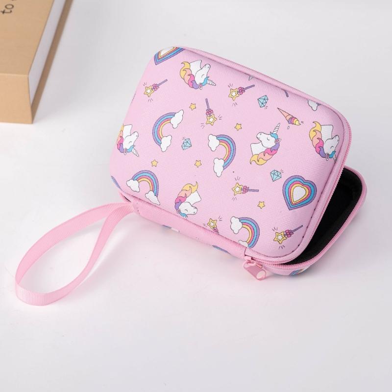 Multicolored Cartoon Shockproof Storage Case Waterproof EVA Materials Compact For Camera Gear School Supplies