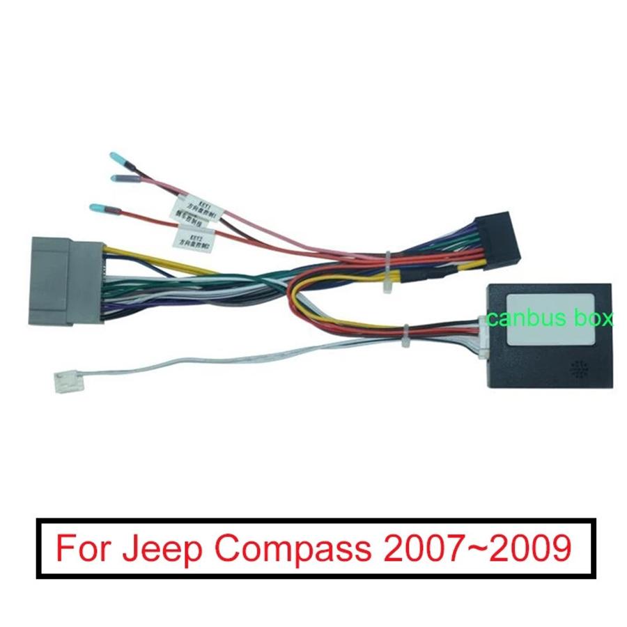 For Jeep Compass Grand Cherokee WK Stereo 16-Pin Power Wiring Harness Connector