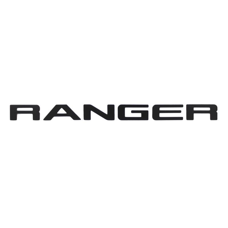 Cisvlo1 Для Ford Ranger 2015-2021 Верхняя часть решетки радиатора Логотип Буквы Решетка RANGER 3D Эмблема Оригинальный Размер ABS Наклейка С Клеем Хромированный Стиль