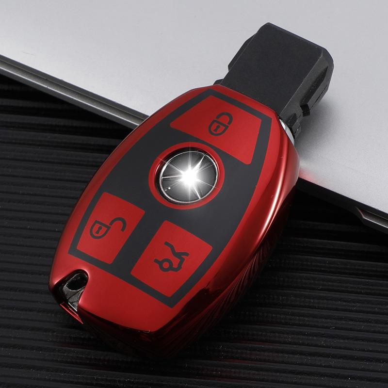 Чехол для ключа Mercedes-Benz для C260L, E300L, C200L/GLC300/GLA200, E-Class, C-Class - специальная пряжка