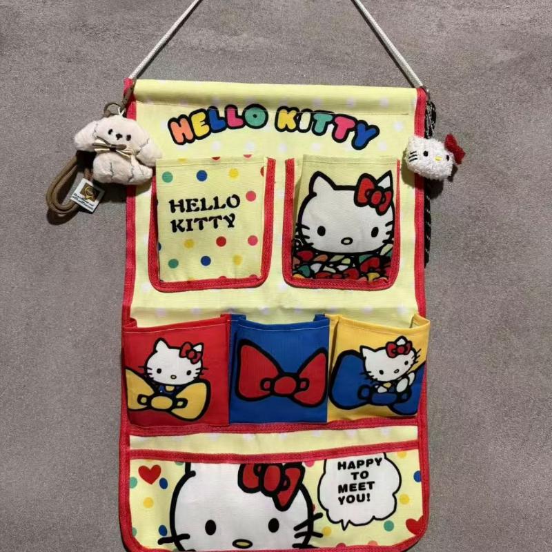 Подвесная сумка Hello Kitty Кавайная настенная сумка-органайзер Многоцелевые настенные сумки-органайзеры Аксессуары-органайзеры Hello Kitty