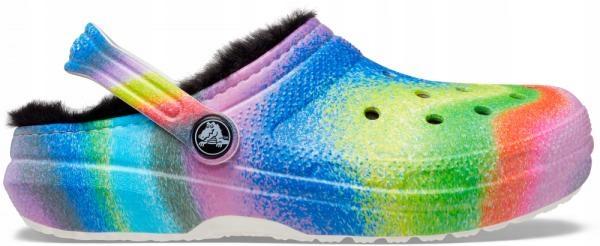 Crocs Classic Lined Spray Dye Clog K 208081 |C12/Eu 29-30| White/Multi