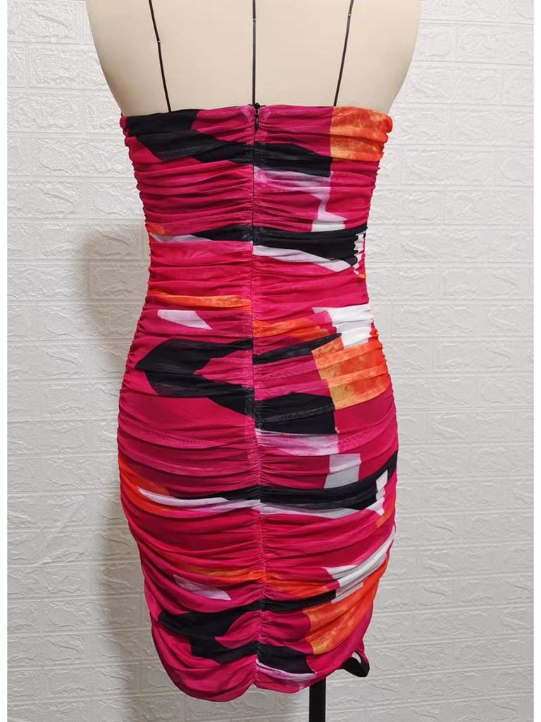 Женское сексуальное платье-футляр с принтом в европейском и американском стиле