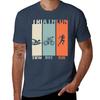 Triathlon Vintage Swim Bike Run TShirt Holiday Party TShirt for Unisex