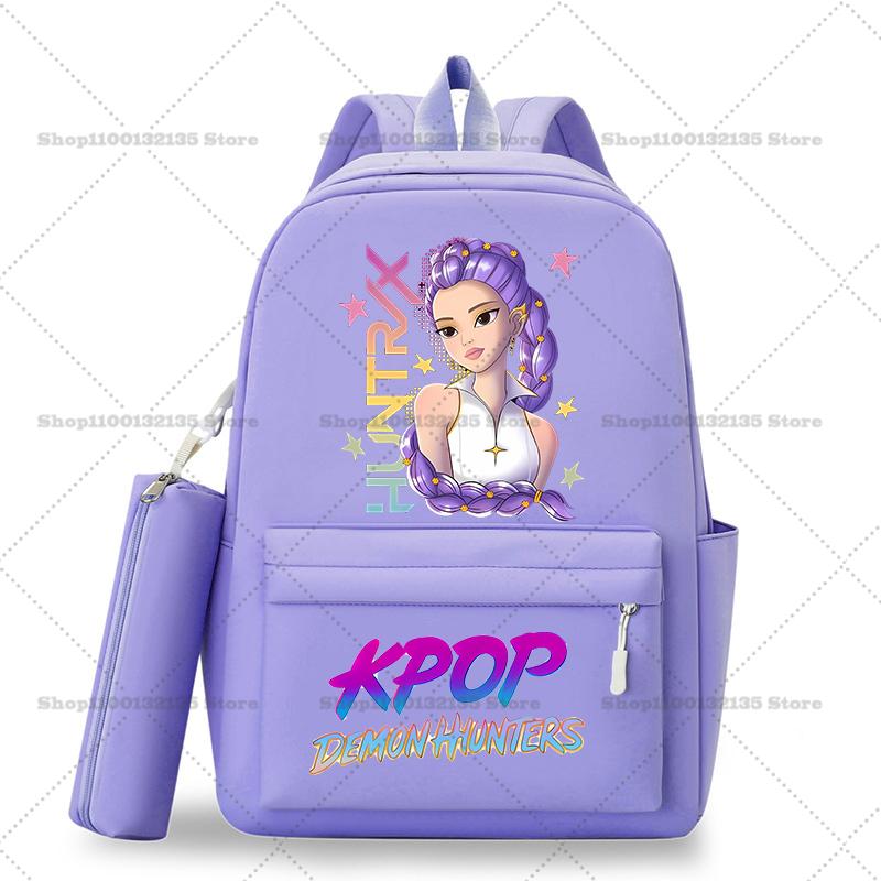 Школьный рюкзак Kpop Охотники на демонов Студенческий Подросток Рюкзак Девочка Повседневный Кавайный Школьная сумка Дорожный рюкзак Mochila Подарок для STEM DIY Набор для сборки 3D