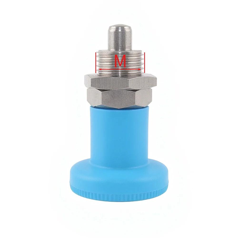 M12/16 Thread Sefl-Locking/Return Type index plunger Spring plungers Plastic Knob Spring Lock Pin Fine Thread Knob Plunger