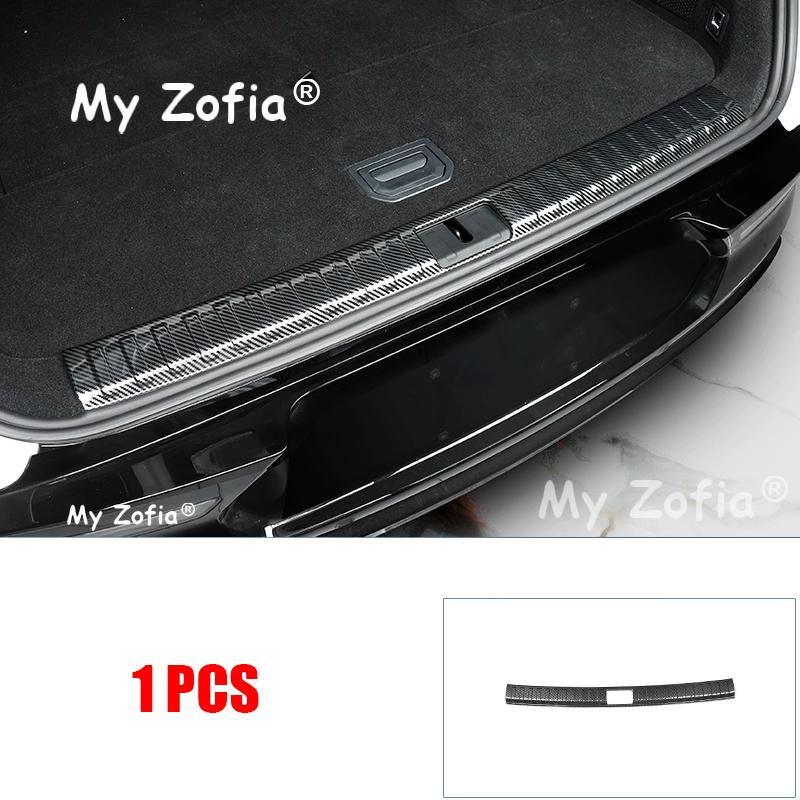 Rear Trunk Bumper Guard Cover Sticker Boot Plate For Zeekr 7X 2025 2026 Car Protector ABS Carbon fiber Decoration Accessories
