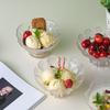Новый набор из стеклянной миски и тарелки «Лепесток»: Европейский стиль: Миски для сладкого супа «Птичье гнездо» и мороженого