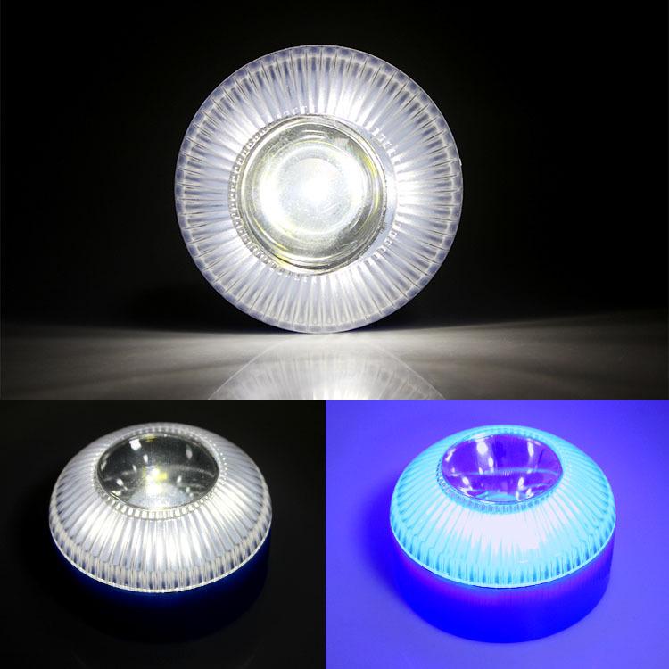 V16 LED Emergency Flashlight: White & Yellow Light with Magnetic Base