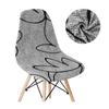 Solid Color Shell Chair Cover Stretch Cheap Short Back Chair Covers Printed Dining Seat Covers For Home Bar Hotel Party Banquet