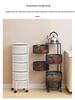 TEMU Round Multi-Layer Rotating Kitchen Rack - Floor-Standing Fruit and Snack Storage Basket