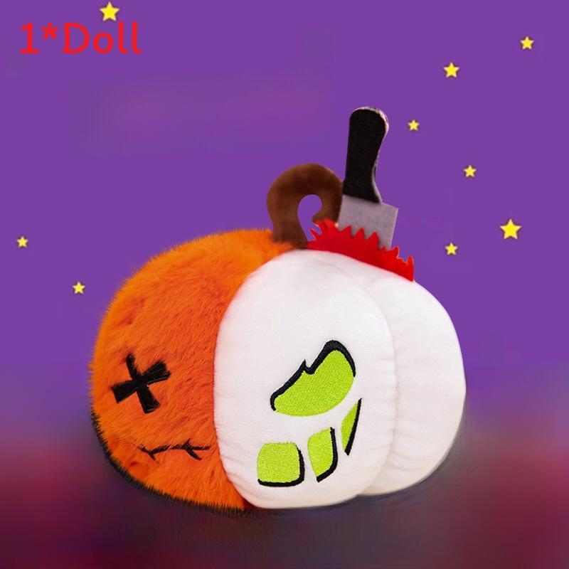 Плюшевая игрушка-призрак и тыква на Хэллоуин с мягким коротким мехом для праздничного декора и детей