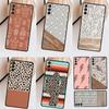 Чехол Boho с растительным узором, корова, кактус для Samsung Galaxy S23 FE S20 S21 S22 Ultra S8 S9 S10 Plus Note 10 20 Ultra Мягкая крышка