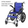 Portable Wheelchair Scooter Small Simple Folding Lightweight Inflatable Travel Elderly Trolley Foldable Armrest 20 Inch Large Tire