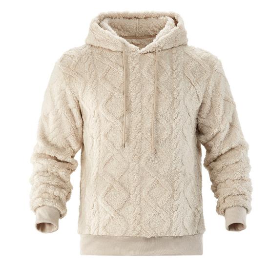 Мужское флисовое худи, пушистое, свободного кроя, толстое, пуловер с капюшоном, теплое, мягкое, с капюшоном, повседневная толстовка для осени, зимы, уличная одежда