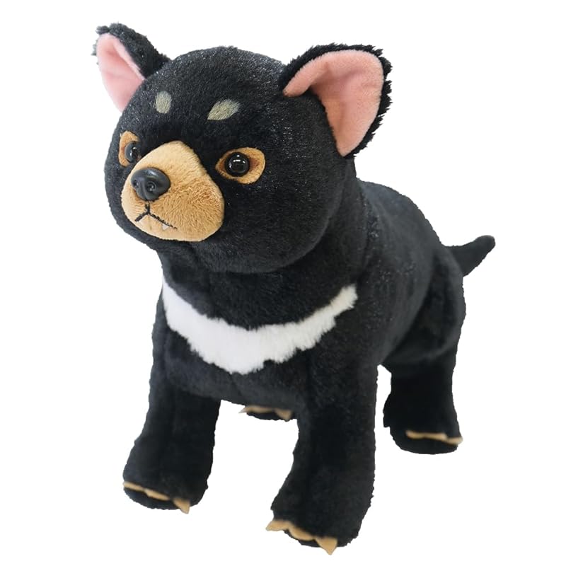 SunLemon Fluffies Medium Tasmanian Devil Plush Toy, 14 x 37 x 22 cm, Cute Rare Animal Series, P-1063