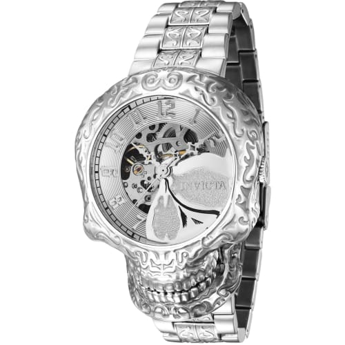 Invicta Men's Artist 50.5mm Stainless Steel Automatic Watch In Silver (Model: 42303), Silver, Men's, Modern