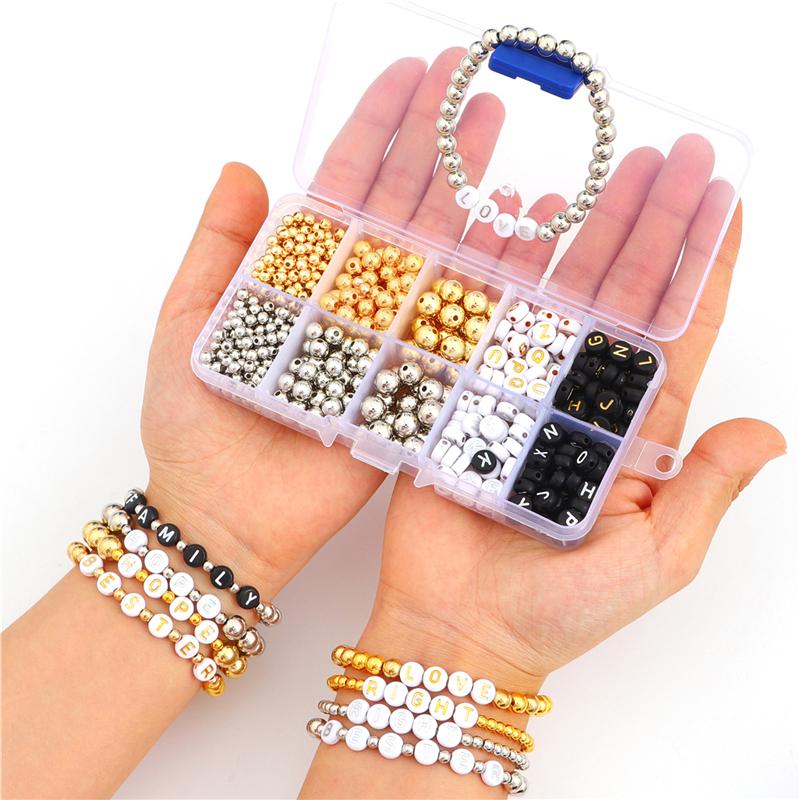 1 компл./кор. коробка CCB бусины DIY браслет ожерелье серьги аксессуары для изготовления ювелирных изделий