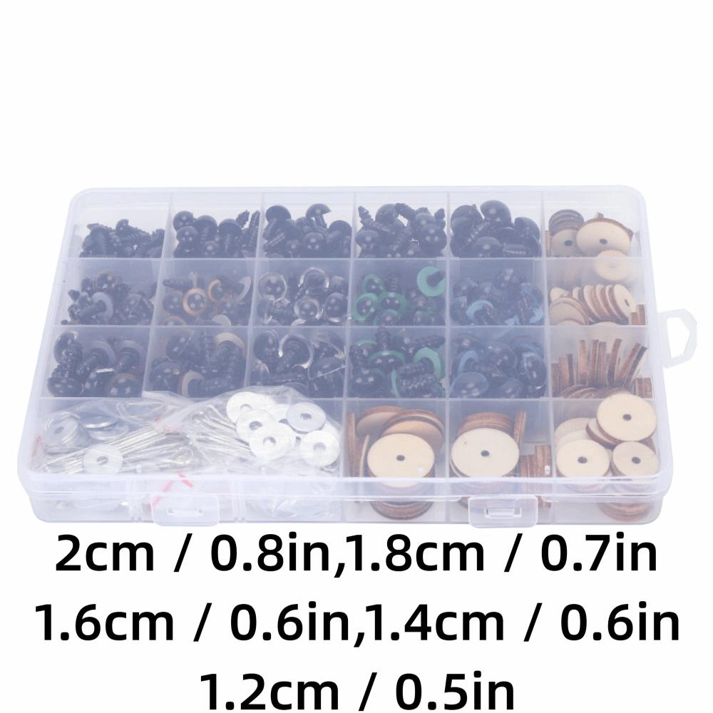 264pcs Colored Safety Eyes Plastic Eyes Various Sizes DIY Accessories Handmade Dolls