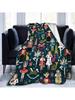 Blanket Nutcracker Christmas Tree Star Throw Blanket Ultra Soft Velvet Blanket Lightweight Bed Blanket Quilt Durable Home Decor