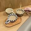 1pc Ceramic Mugs Coffee Cups Hand Pinched Irregular Flower Milk Tea Cup Ins Korean Style Oatmeal Breakfast Mug Drinkware Kitchen