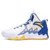 KT2 Fabric Synthetic Leather Wear Resistant Non Slip Shock Absorbing High Top Basketball Shoes Men Sneakers White Blue Yellow 11641101-2