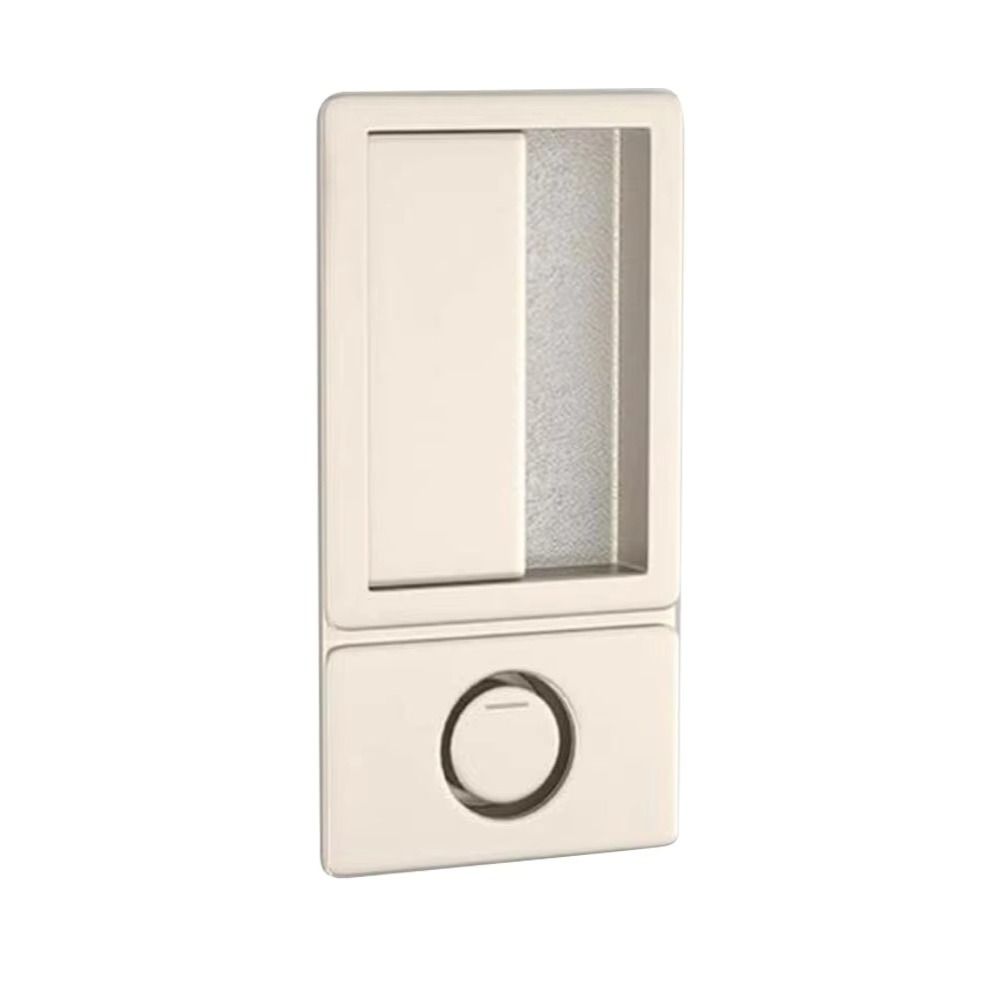 Black Finish Flat Door Lock Handleless Design Invisible Door Handle Bedroom Doors