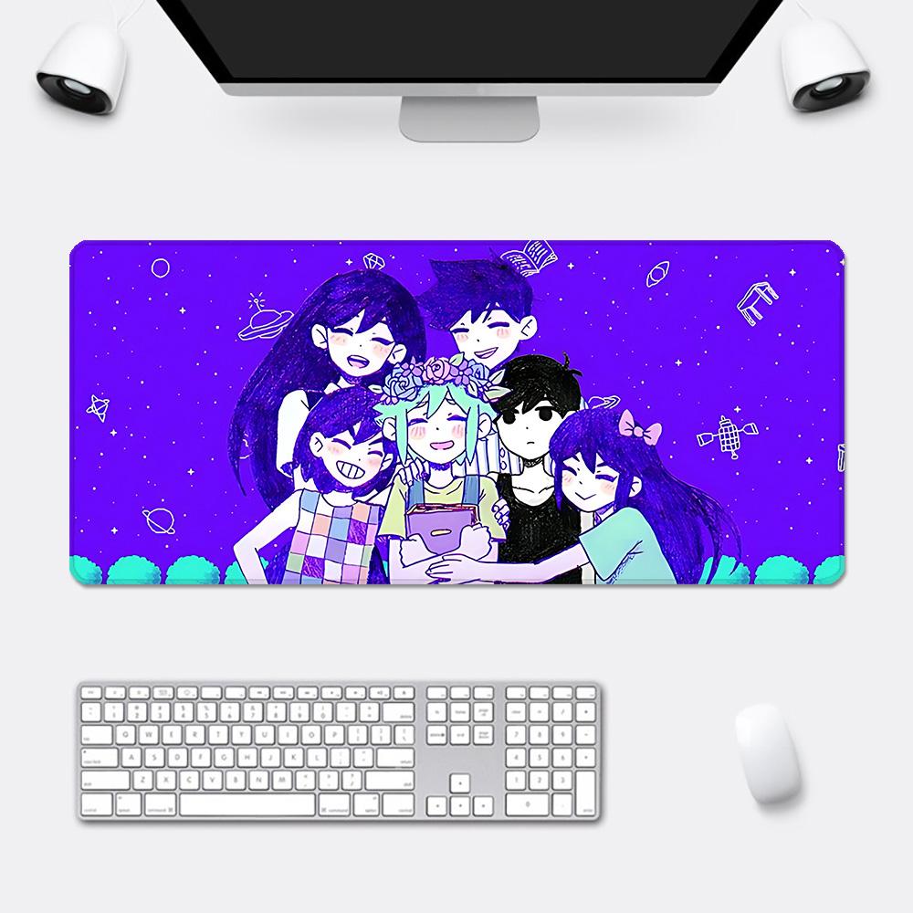 Cartoon Cute Omoris Mousepad HD Printing Computer Gamers Locking Edge Nonslip Mouse Pad XXLxcm Keyboard PC Desk Pad