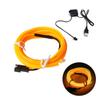 1-5M Neon String  Strip Atmosphere EL Wire  LED Light  Car Interior  Decor Lamp Flexible Neon Light    USB Drive USB