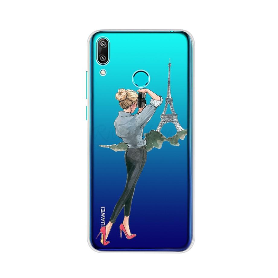 Чехол для Huawei Y7 2019 Силиконовый Мультяшный ТПУ Чехол для Телефона Для Huawei Y7 2019 DUB-LX1 DUB LX1 LX2 LX3 Y 7 Prime Pro 2019 Чехол