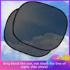 Car Sun Visor Window Sunshade: Heat Insulation Mesh for Front and Side Windows