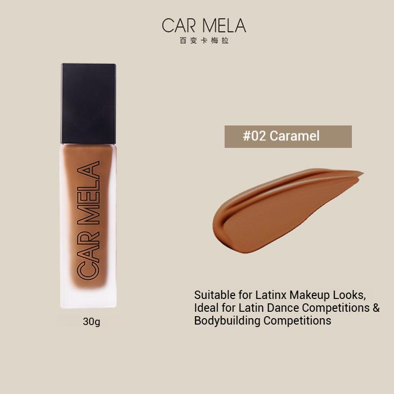 CARMELA Liquid Foundation Matte Soft Mist Yellow Black Concealer 3 Color Long-Lasting Facial Base Foundation Mixing Makeup