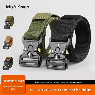 3.8 Тактический нейлоновый ремень с пряжкой Cobra - Многофункциональный уличный военный холщовый ремень