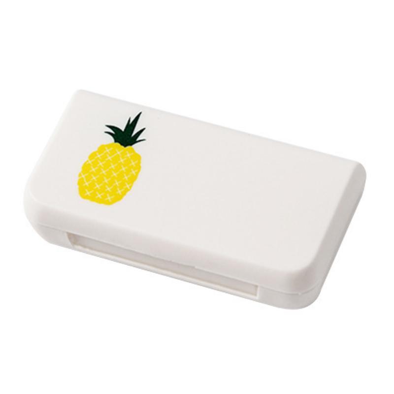 Portable Pill Box With 3 Compartments Cute Pattern Sealed Lid Perfect For Travel Outdoor Daily Medicine Use