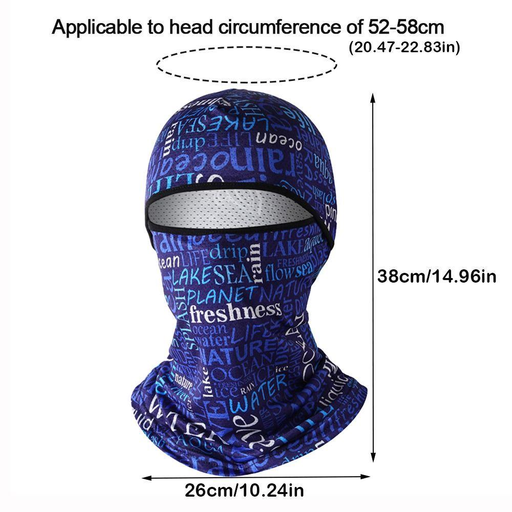 Breathable Cool Balaclava Quick Dry Motorcycle Cycling Mask Fashion Bandana Hood  Summer