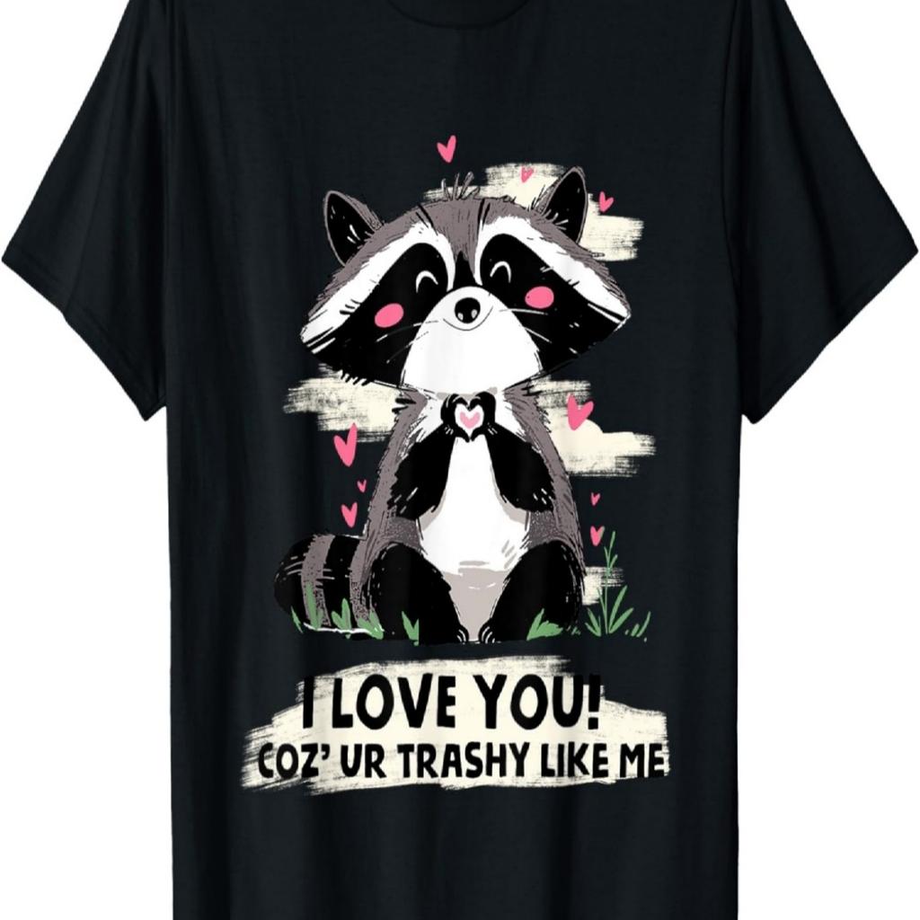 Raccoon I Love You! Coz' Ur Trashy Like Me T-Shirt