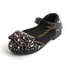 Girls' Rhinestone Princess Bow Shoes for Spring/Autumn 2026 - Perfect for Dance and Performances