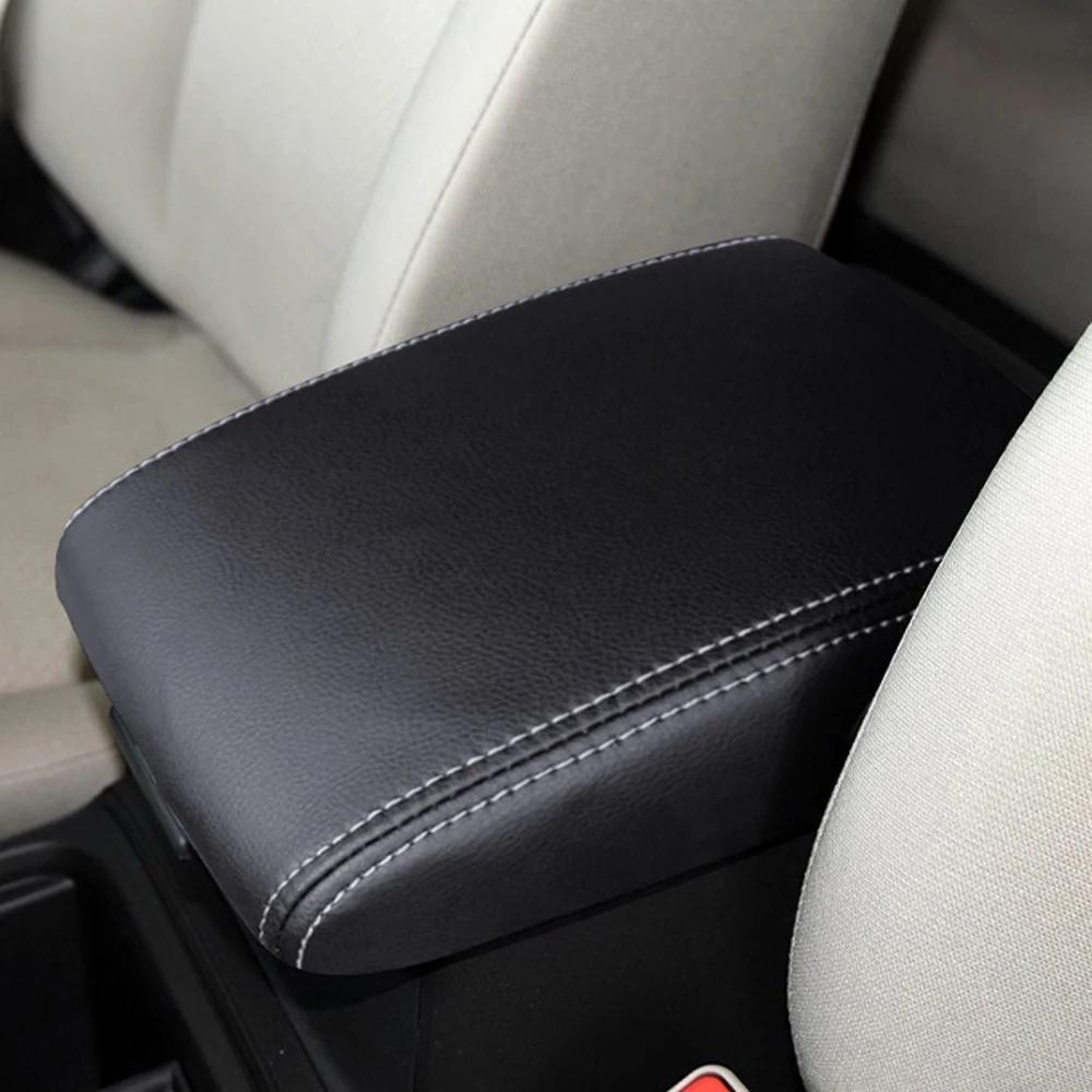 Микрофибра кожаный салон автомобиля подлокотник ящик центральная консоль крышка подлокотник аксессуары чехол приспособление для Honda CRV 2012-2016
