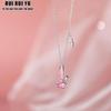 RUI RUI YU розовый кристалл кролик кулон ожерелья для женщин ключицы цепи ожерелья ювелирные изделия