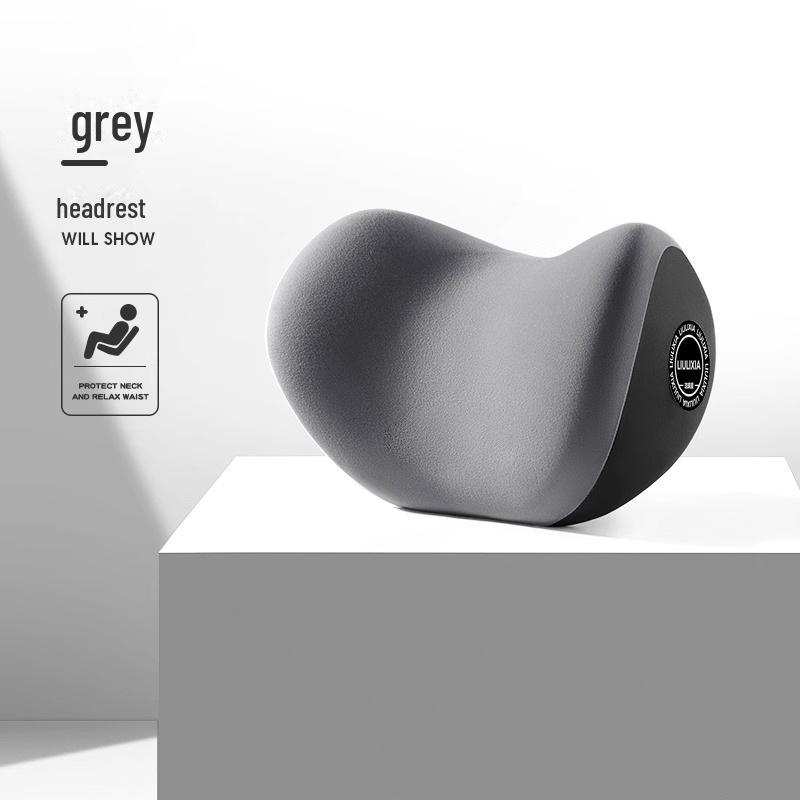 Комплект подголовника и подушки для шеи в автомобиль с пеной с эффектом памяти для максимального комфорта и защиты поясницы.