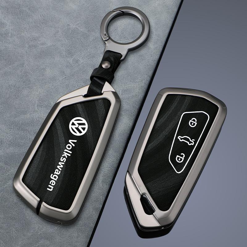 For VOLKSWAGEN VW Zinc Alloy Car Smart Remote 5 Buttons Key Keychain Case Cover Protector Shell Holder For VW Volkswagen Golf 8 