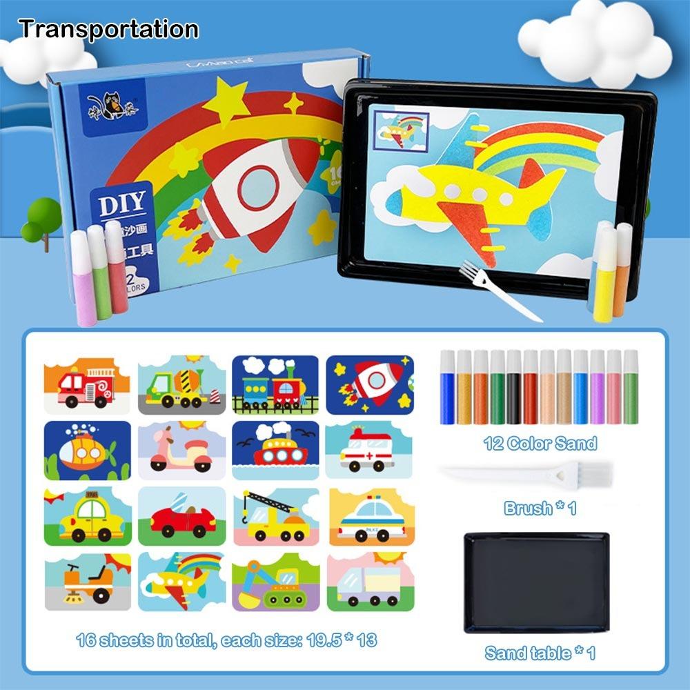 Набор для рисования песком своими руками Художественные картины Детские поделки Новые картины из песка