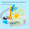 Homemade Hand Cranked Bubble Machine Model Component Set Children Puzzle Toy For Children Educational Physics Activity